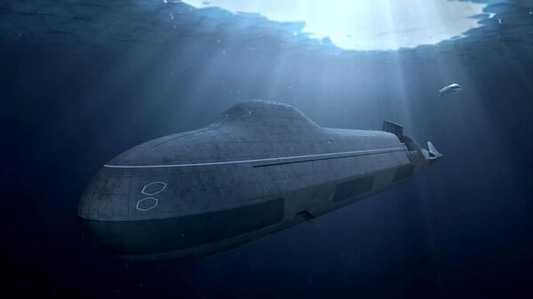 Ilustração do submarino nuclear do futuro Arktur - Sputnik Brasil