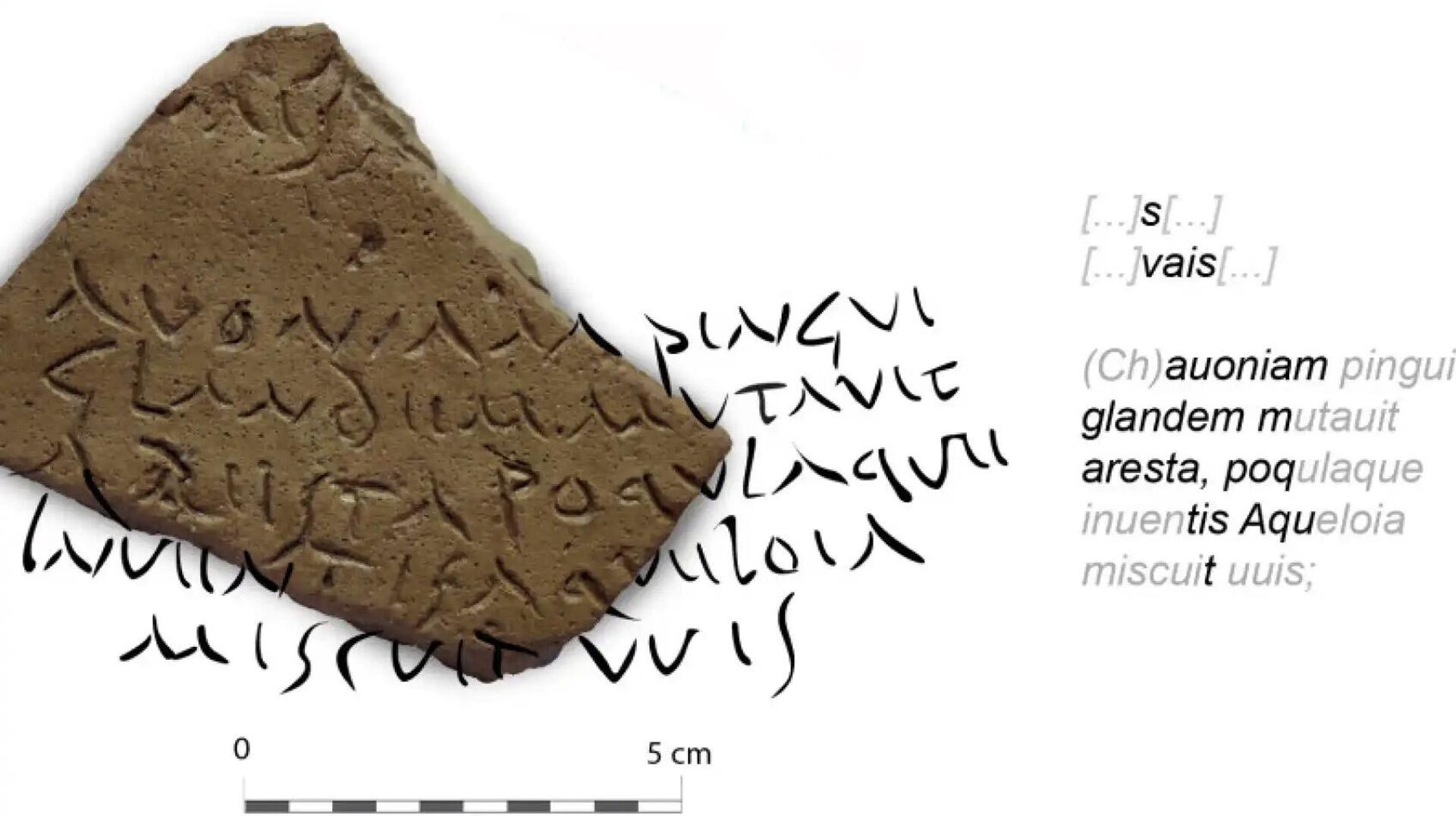 O pequeno fragmento de cerâmica com os versos de Virgílio - Sputnik Brasil, 1920, 23.06.2023