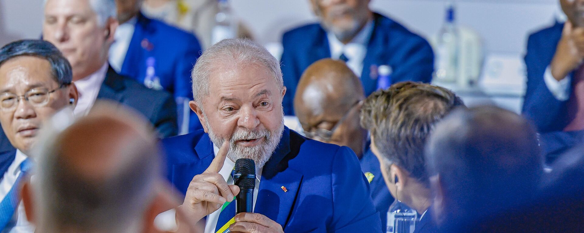 Presidente da República, Luiz Inácio Lula da Silva, durante diálogo de Alto Nível da Cúpula para um Novo Pacto Financeiro Global, 23 de junho de 2023 - Sputnik Brasil, 1920, 24.06.2023