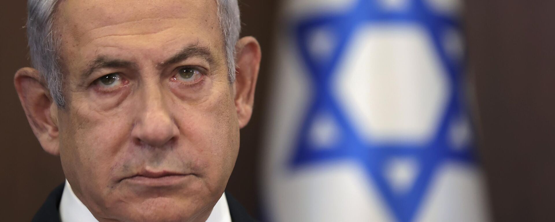 Primeiro-ministro israelense, Benjamin Netanyahu participa da reunião semanal de gabinete, em Jerusalém, em 25 de junho de 2023 - Sputnik Brasil, 1920, 03.11.2023
