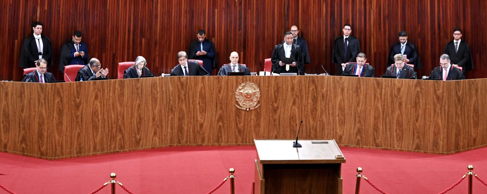 Tribunal do TSE no julgamento de Bolsonaro, 29 de junho de 2023 - Sputnik Brasil, 1920, 30.06.2023