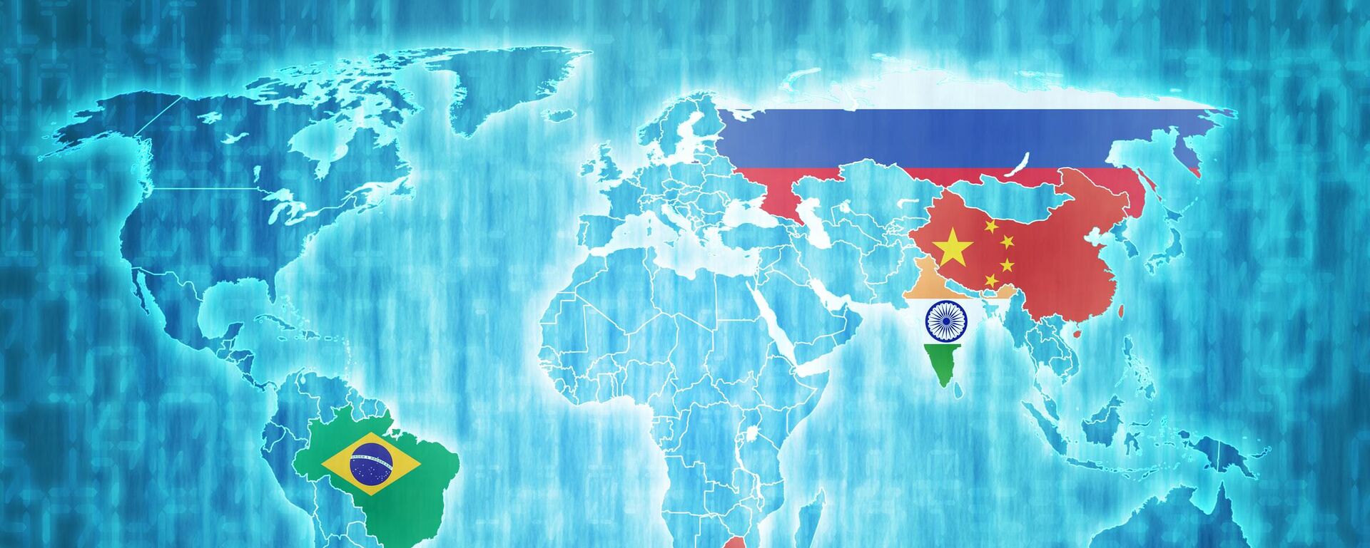 Mapa com os países do BRICS - Sputnik Brasil, 1920, 04.07.2023