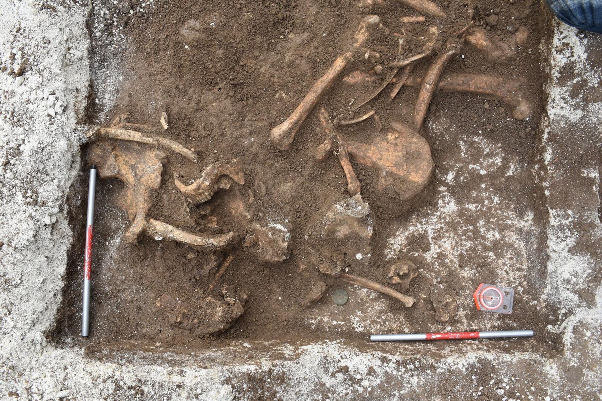 Escavações de necrópole romana no centro histórico de Belgrado na Sérvia - Sputnik Brasil, 1920, 05.07.2023