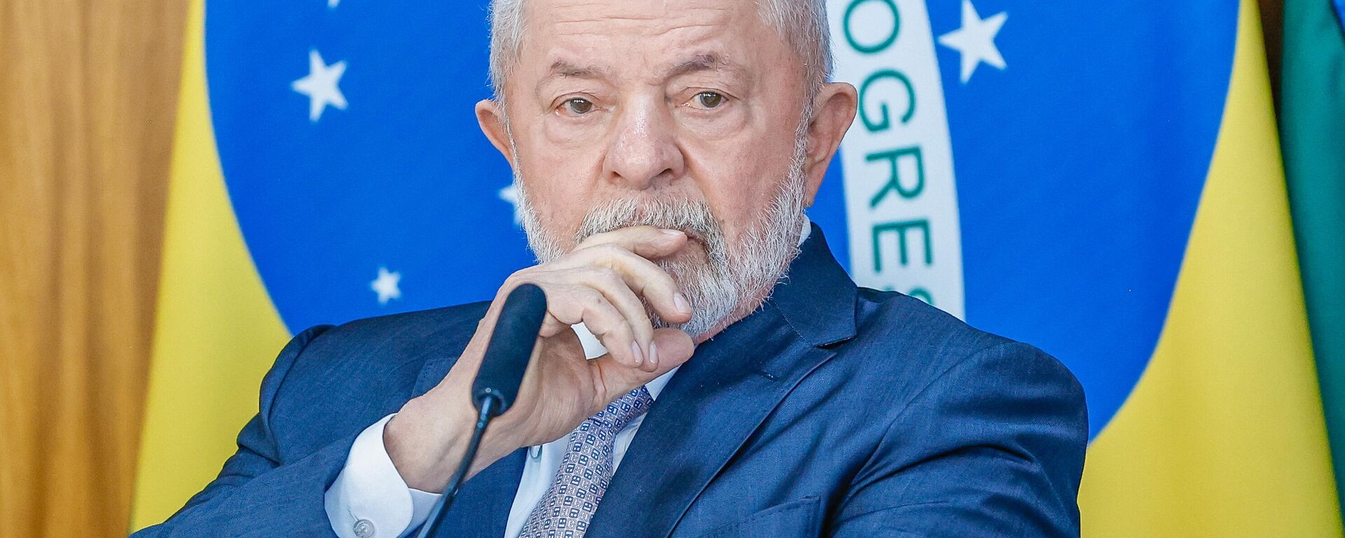 O presidente Luiz Inácio Lula da Silva durante reunião de relançamento do Conselho Nacional de Desenvolvimento Industrial (CNDI), em 6 de julho de 2023 - Sputnik Brasil, 1920, 24.07.2023