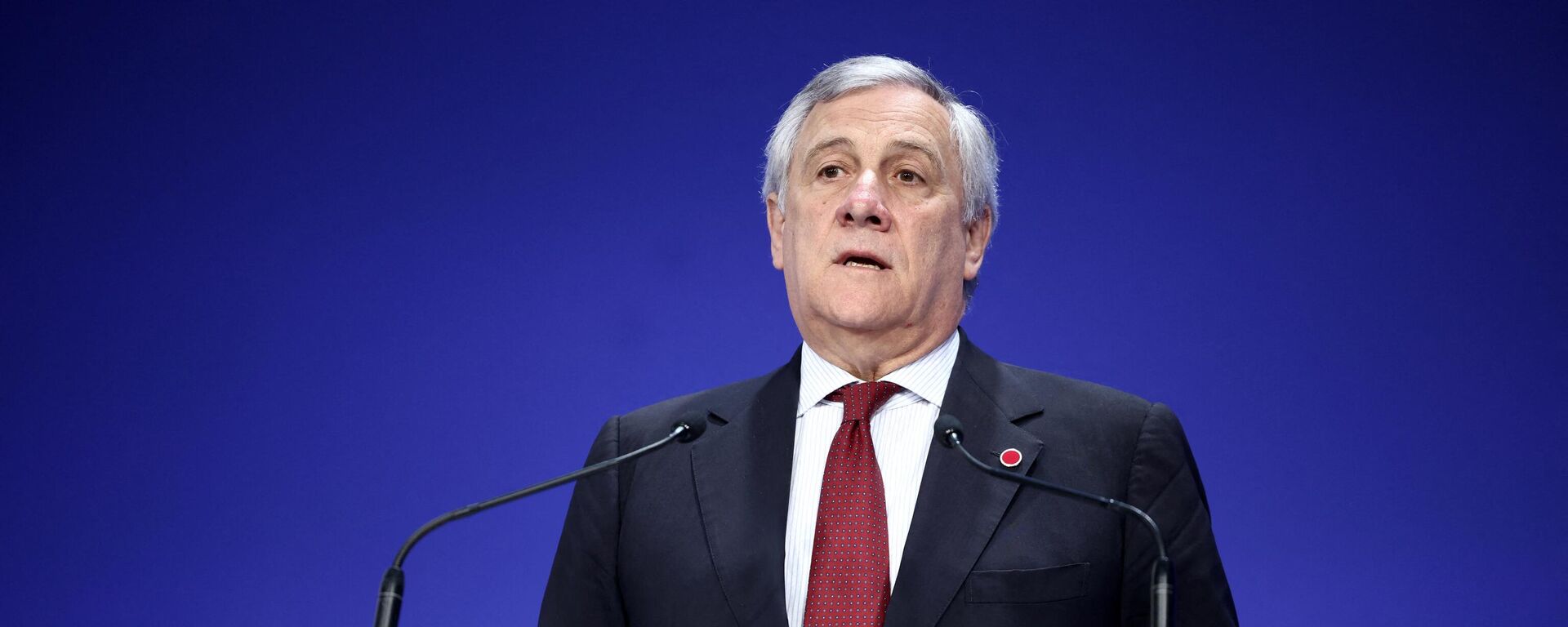 O ministro das Relações Exteriores da Itália, Antonio Tajani, discursa em Londres, em 21 de junho de 2023 - Sputnik Brasil, 1920, 02.08.2023