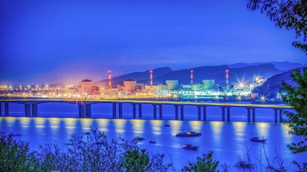 O corpo do reator nuclear para a unidade geradora de energia nº 7 da usina de Tianwan, que está sendo construída na China com a participação da Rússia - Sputnik Brasil