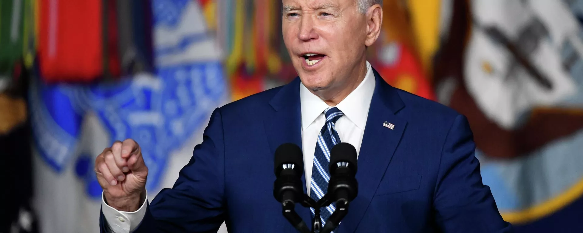 Joe Biden, presidente dos EUA, discursa no Centro Médico do Departamento de Assuntos de Veteranos George E. Wahlen, Cidade de Salt Lake, Utah, EUA, 10 de agosto de 2023 - Sputnik Brasil, 1920, 10.10.2023