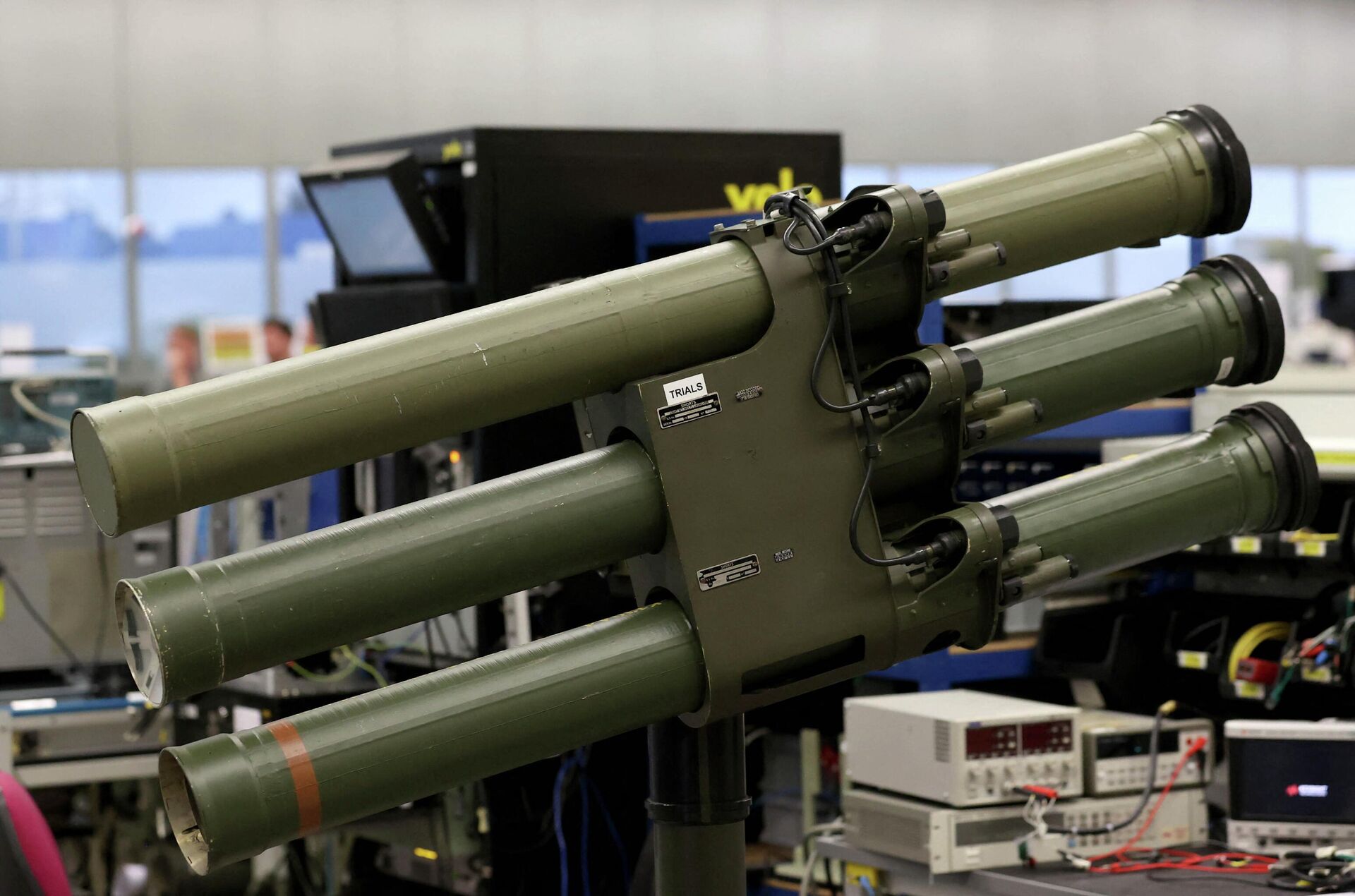 Sistema de mísseis Starstreak LML na fábrica de armas da Thales Air Defence em Belfast, Irlanda do Norte, Reino Unido, 16 de maio de 2022 - Sputnik Brasil, 1920, 13.08.2023