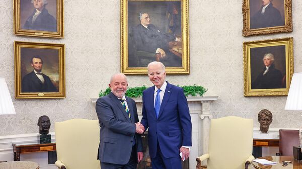 Presidente dos Estados Unidos da América, Joe Biden e o presidente da República do Brasil, Luiz Inácio Lula da Silva - Sputnik Brasil