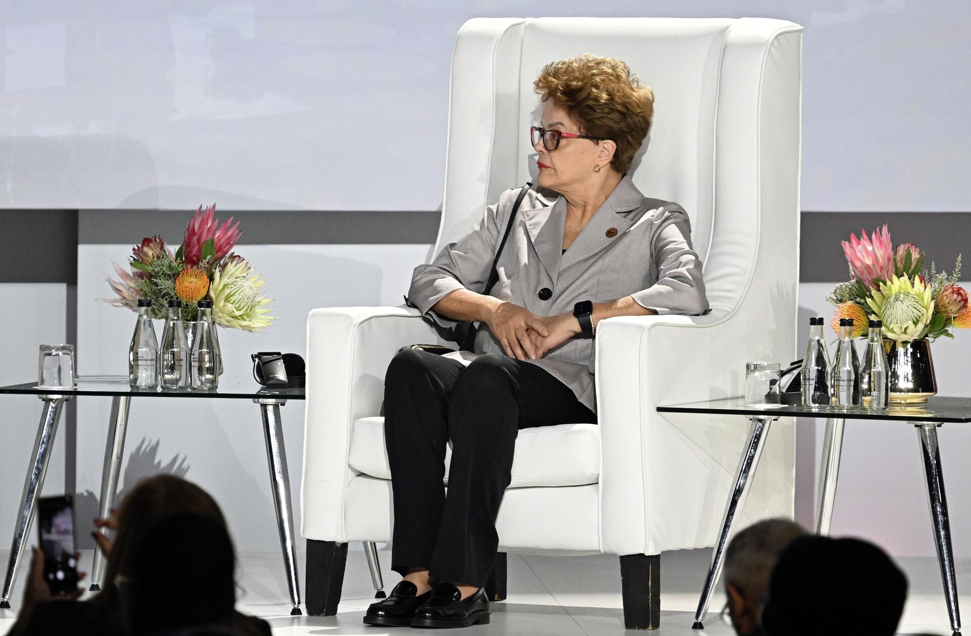 Presidente do Novo Banco de Desenvolvimento do BRICS, Dilma Rousseff, participa da 15ª Cúpula do BRICS em Joanesburgo, África do Sul, 22 de agosto de 2023 - Sputnik Brasil, 1920, 19.12.2023