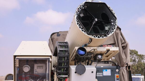 Sistema de defesa a laser na Faixa de Gaza - Sputnik Brasil