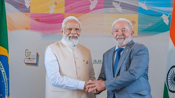 Presidente da Republica, Luiz Inacio Lula da Silva, durante Encontro com o Primeiro-Ministro da República da Índia, Narendra Modi - Sputnik Brasil