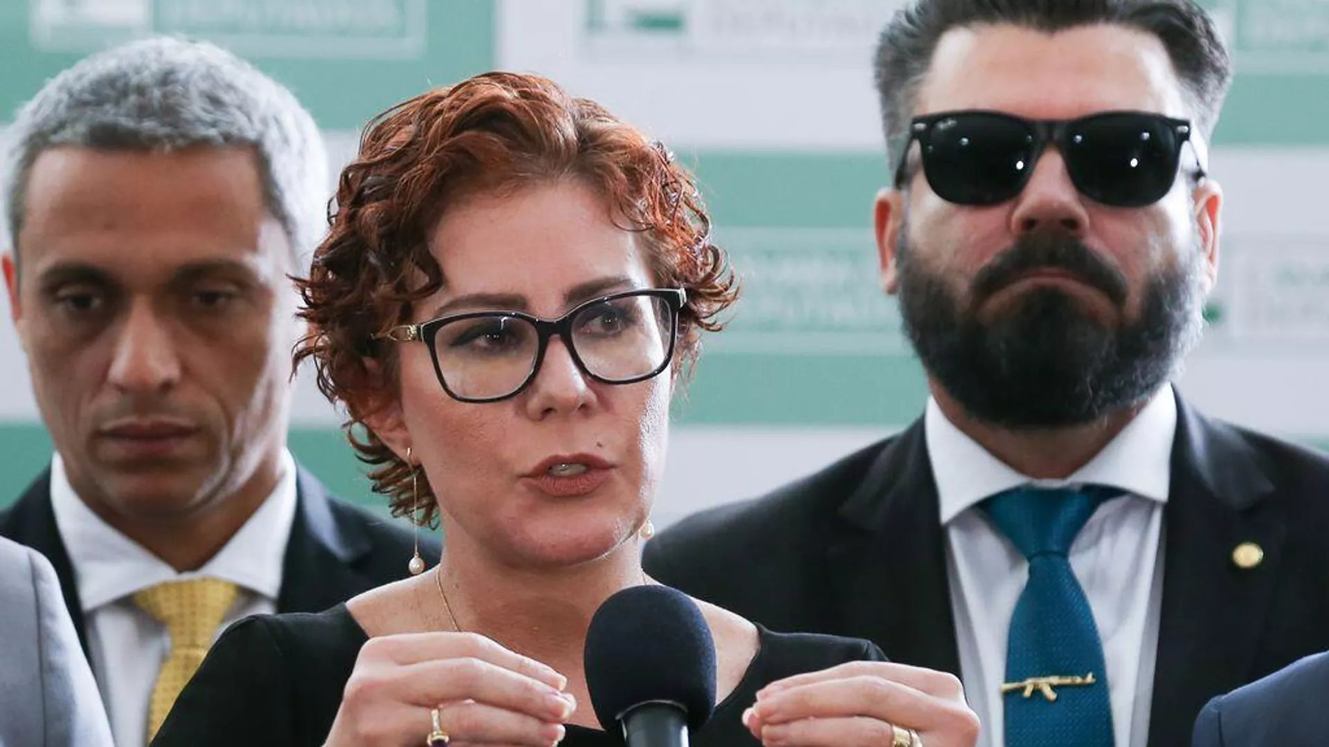 Carla Zambelli durante coletiva no Salão Verde da Câmara dos Deputados. Brasília (DF), 2 de agosto de 2023 - Sputnik Brasil, 1920, 29.02.2024