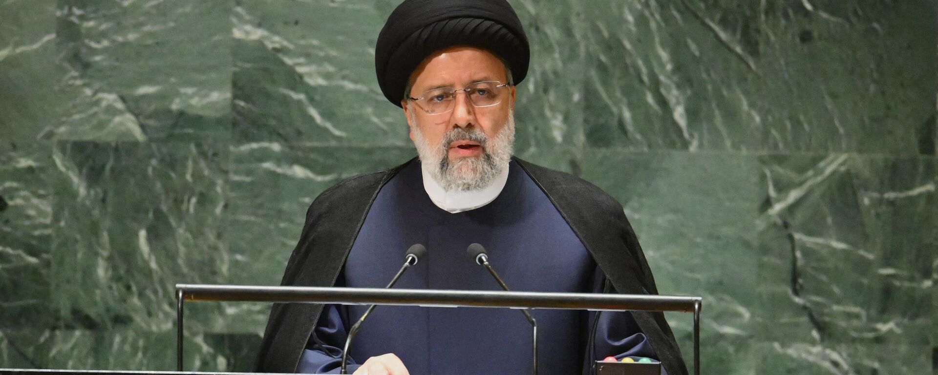 O presidente iraniano, Ebrahim Raisi, discursa na 78ª Assembleia Geral das Nações Unidas na sede da ONU na cidade de Nova York, 19 de setembro de 2023 - Sputnik Brasil, 1920, 20.09.2023
