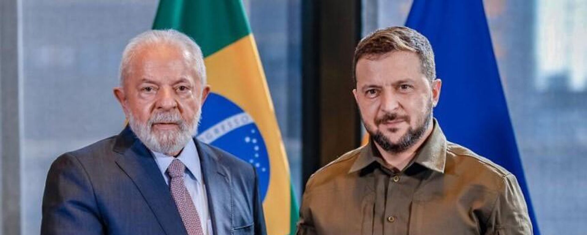 Lula e Vladimir Zelensky na reunião em Nova York. EUA, 20 de setembro de 2023 - Sputnik Brasil, 1920, 11.12.2023