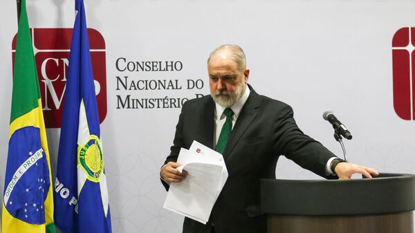 Augusto Aras participa de sua última sessão no Conselho Nacional do Ministério Público (CNMP) como procurador-geral da República, em 25 de setembro de 2023 - Sputnik Brasil