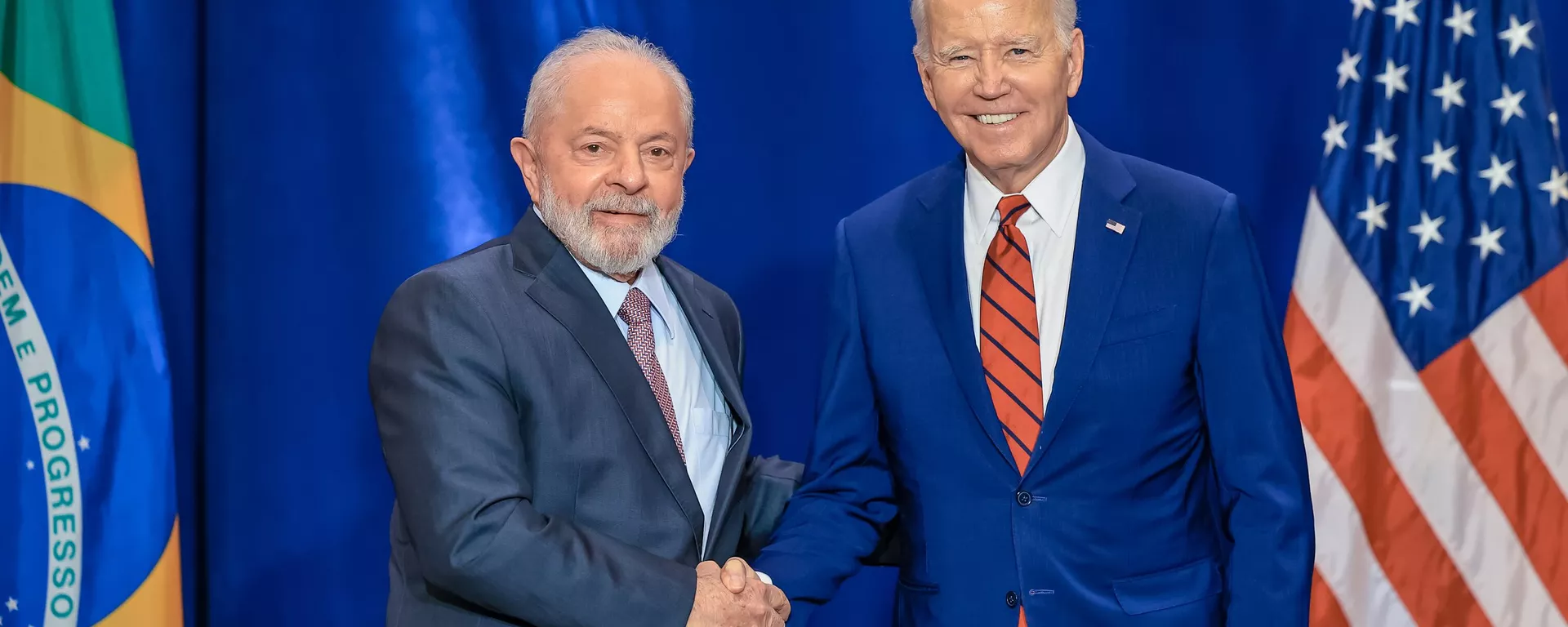 Presidente da República, Luiz Inácio Lula da Silva durante encontro com o Presidente dos Estados Unidos da América, Joe Biden, em Nova York, 20 de setembro de 2023 - Sputnik Brasil, 1920, 27.09.2023