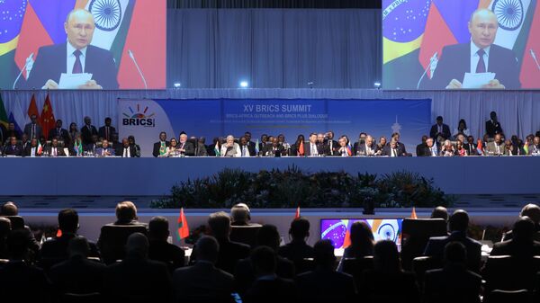 XV cúpula do BRICS, na África do Sul, em agosto de 2023 - Sputnik Brasil