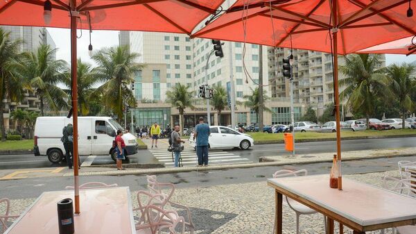 Quiosque na Barra da Tijuca, Zona Oeste da cidade, onde médicos foram assassinados. Rio de Janeiro, 5 de outubro de 2023 - Sputnik Brasil