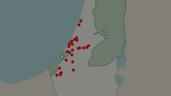Escalada do conflito palestino-israelense: veja mapa dos confrontos na Faixa de Gaza - Sputnik Brasil