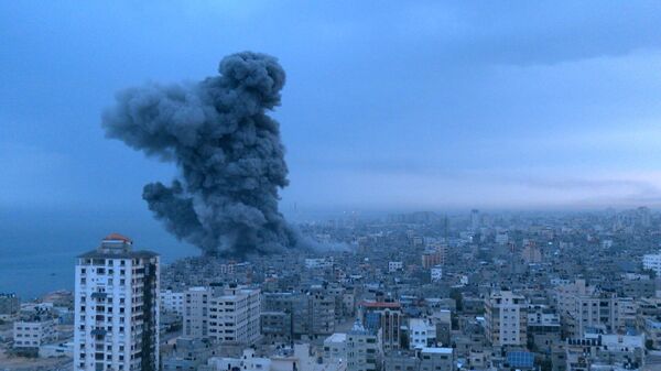 Bombardeio de Israel na Faixa de Gaza, 9 de outubro de 2023 - Sputnik Brasil