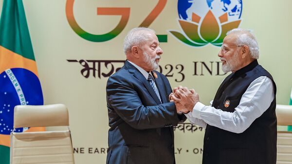 Reunião com o Primeiro-Ministro da República da Índia, Narendra Modi, Nova Deli, 10 de setembro de 2023 - Sputnik Brasil