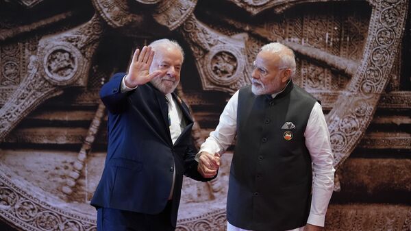 Lula e Narendra Modi, Nova Deli, Índia, 9 de setembro de 2023 - Sputnik Brasil