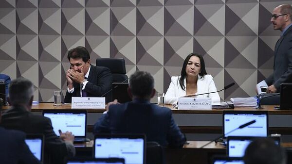 CPI dos atos de 8 de Janeiro em reunião deliberativa para apresentação e apreciação do relatório final. Brasília (DF), 18 de outubro de 2023 - Sputnik Brasil