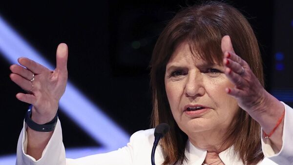 Patricia Bullrich durante debate presidencial em Santiago del Estero. Argentina, 1º de outubro de 2023 - Sputnik Brasil