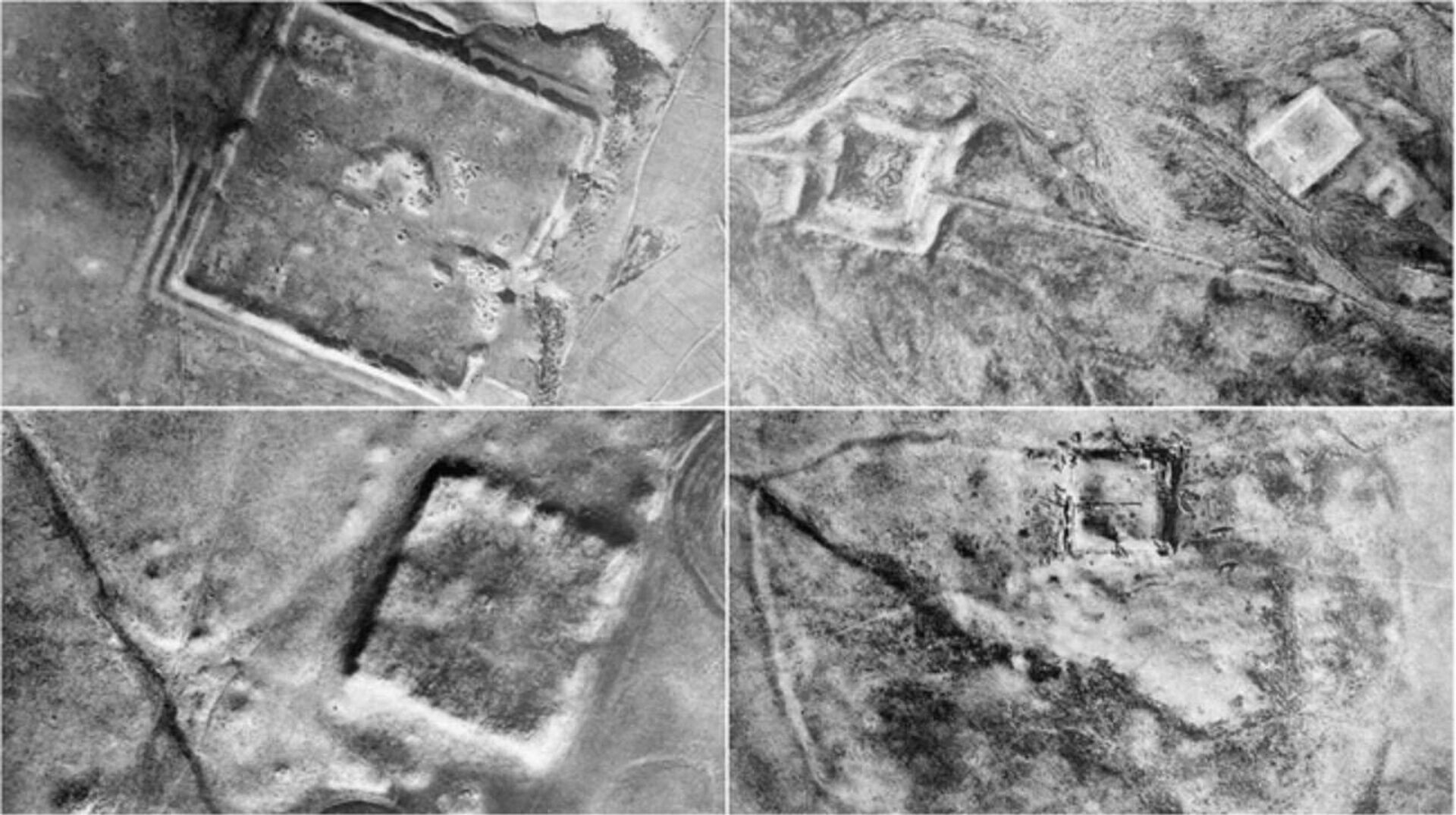 Imagens de satélite de espionagem Corona desclassificadas mostram fortes romanos em três locais do leste do Mediterrâneo - Sputnik Brasil, 1920, 26.10.2023