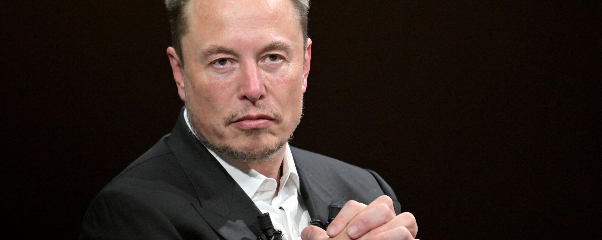 Elon Musk, CEO da SpaceX, X (anteriormente conhecida como Twitter) e da Tesla, fala durante Fvisita à feira de inovação e startups de tecnologia Vivatech no centro de exposições Porte de Versailles, Paris, França, 16 de junho de 2023 - Sputnik Brasil, 1920, 28.10.2023