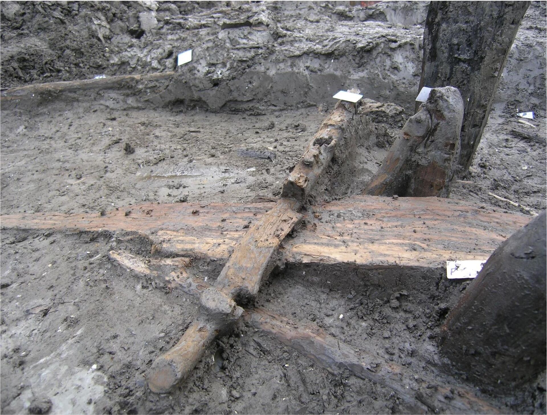 O jugo da Idade do Bronze escavado recentemente na região de Este do Veneto, no norte da Itália em 2015 e apresentado em 2023 - Sputnik Brasil, 1920, 30.10.2023