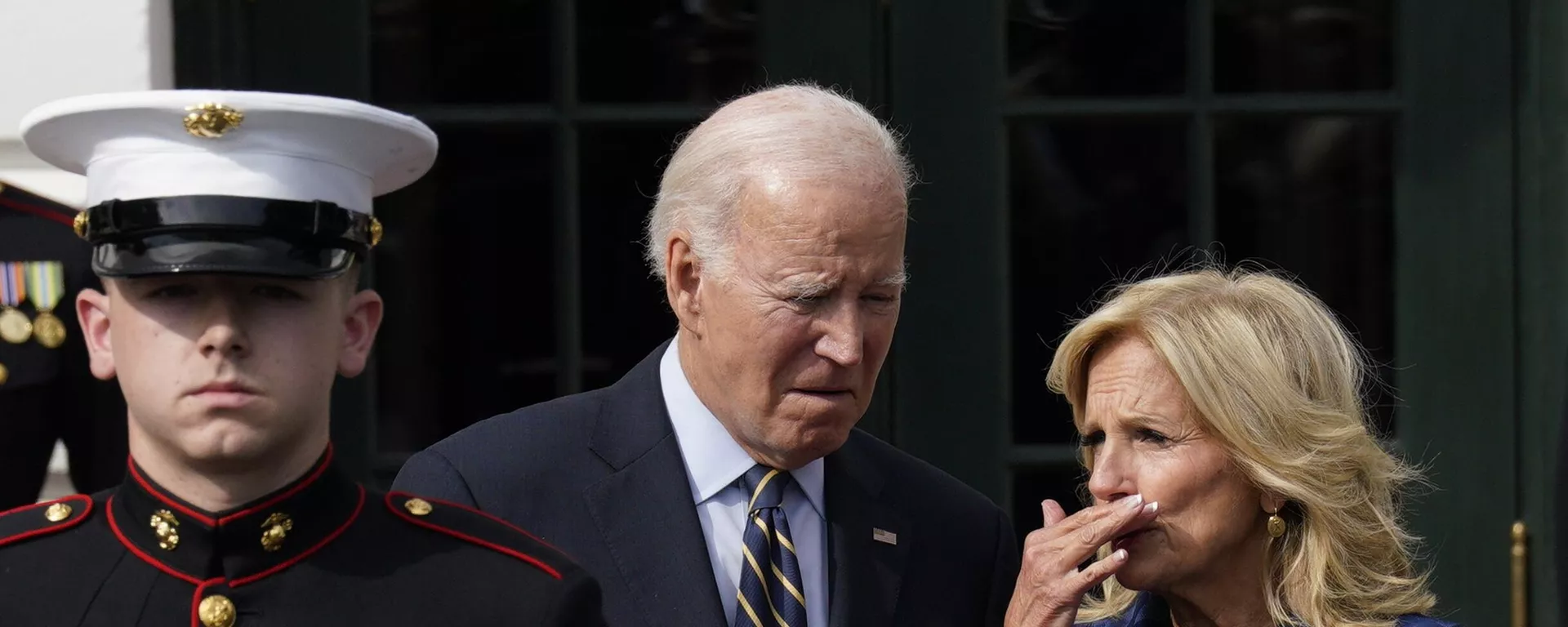 O presidente dos EUA, Joe Biden, e sua esposa Jill durante uma reunião com o presidente ucraniano, Vladimir Zelensky, na Casa Branca. - Sputnik Brasil, 1920, 02.11.2023