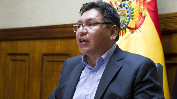 Vice-chanceler da Bolívia, Freddy Mamani - Sputnik Brasil