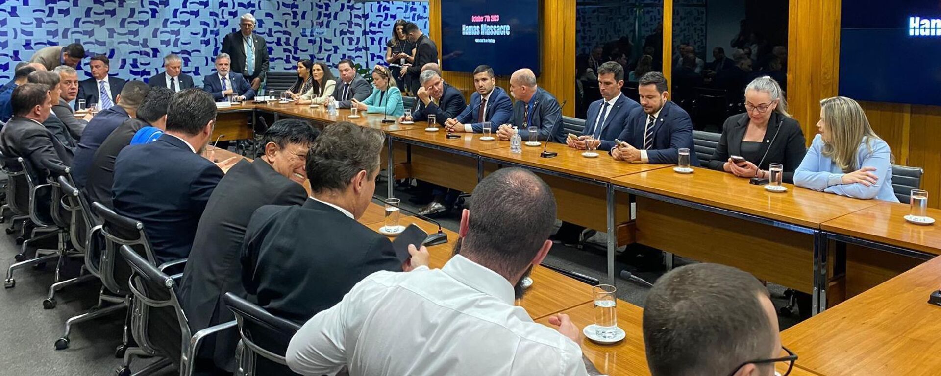 Encontro do embaixador de Israel no Brasil, Daniel Zonshine, com deputados e o ex-presidente Jair Bolsonaro. Brasília (DF), 8 de novembro de 2023 - Sputnik Brasil, 1920, 09.11.2023