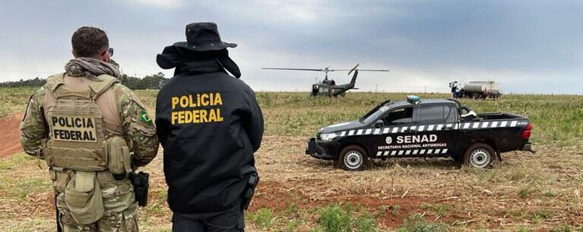 Operação Nova Aliança, realizada conjuntamente entre a Polícia Federal brasileira e a Secretaria Nacional Antidrogas (SENAD) do Paraguai, em 9 de setembro de 2023 - Sputnik Brasil, 1920, 03.12.2023