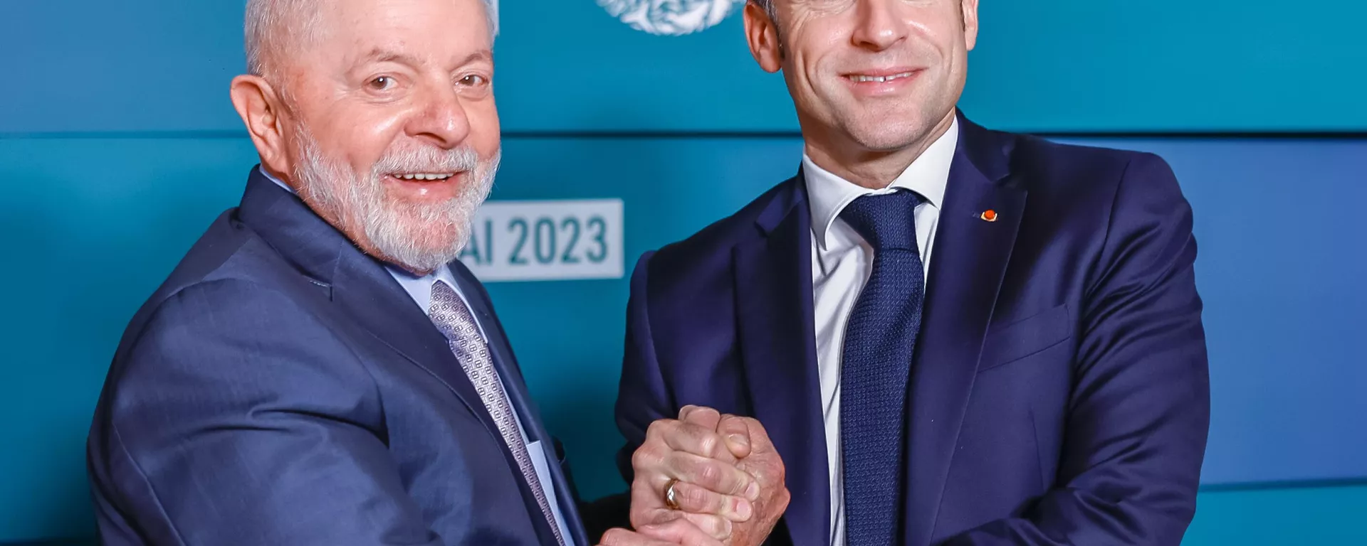 Presidente da República, Luiz Inácio Lula da Silva, durante Reunião com o Presidente da República Francesa, Emmanuel Macron, na Expo Dubai, 2 de dezembro de 2023 - Sputnik Brasil, 1920, 02.12.2023