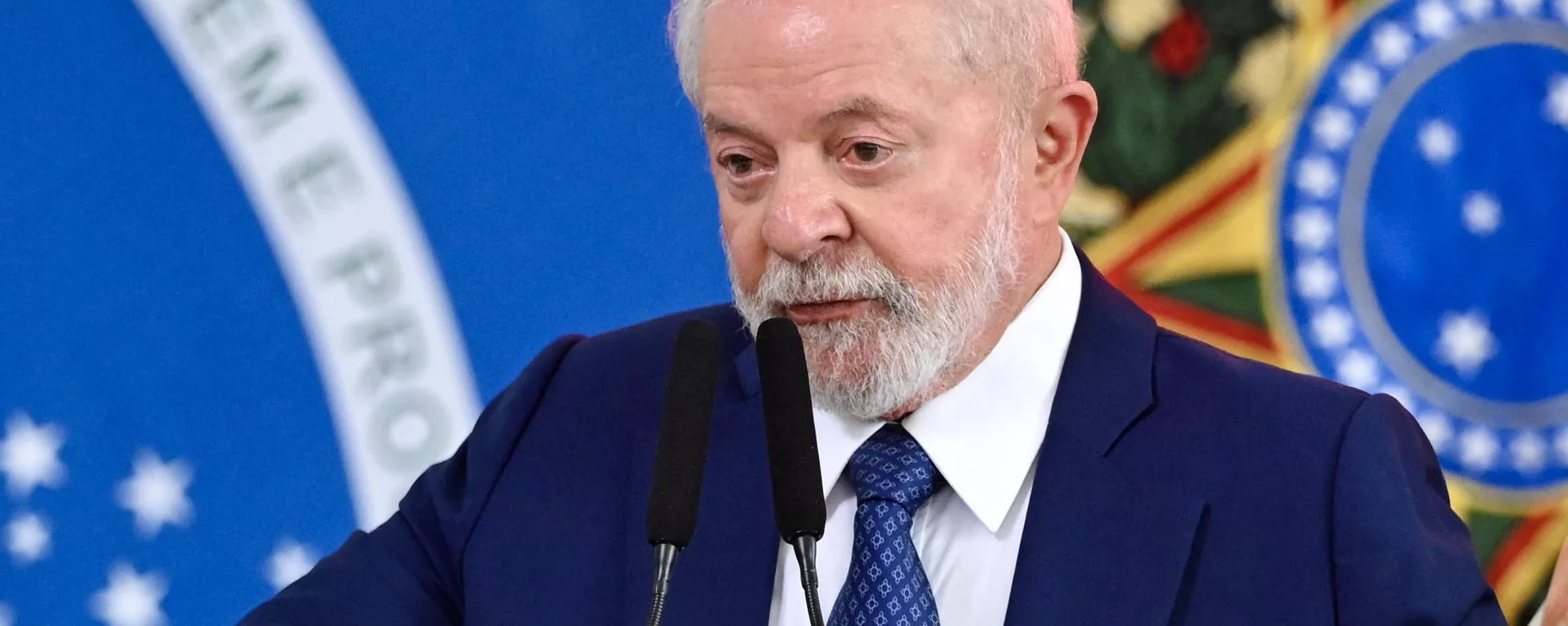 O presidente brasileiro, Luiz Inácio Lula da Silva, fala durante a comemoração do Dia da Consciência Negra, no Palácio do Planalto, em Brasília, em 20 de novembro de 2023 - Sputnik Brasil, 1920, 09.12.2023