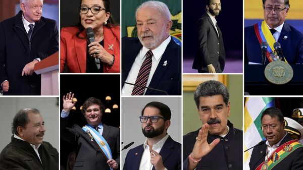 Montagem com líderes da América Latina - Sputnik Brasil