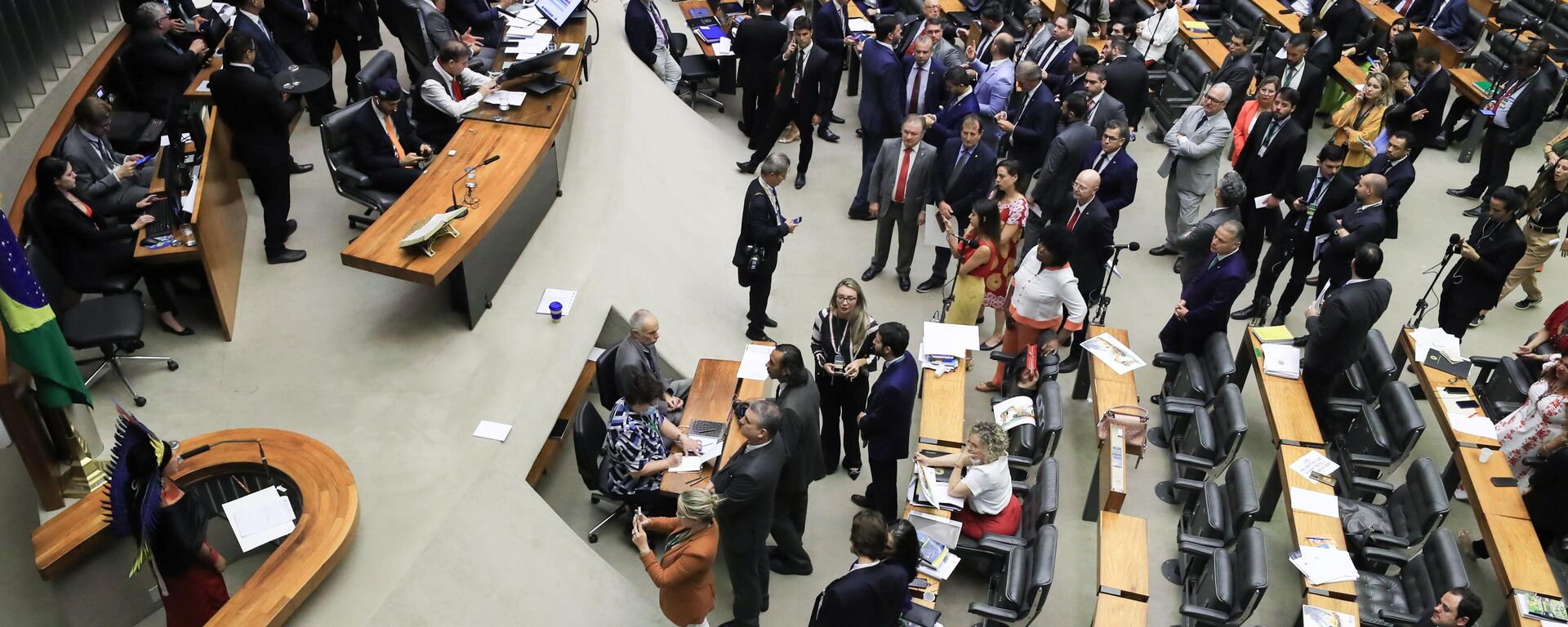 Sessão do Congresso Nacional vota a derrubada de 40 vetos presidenciais e projetos de crédito suplementar para diversos órgãos federais. Brasília (DF), 14 de dezembro de 2023 - Sputnik Brasil, 1920, 05.02.2024