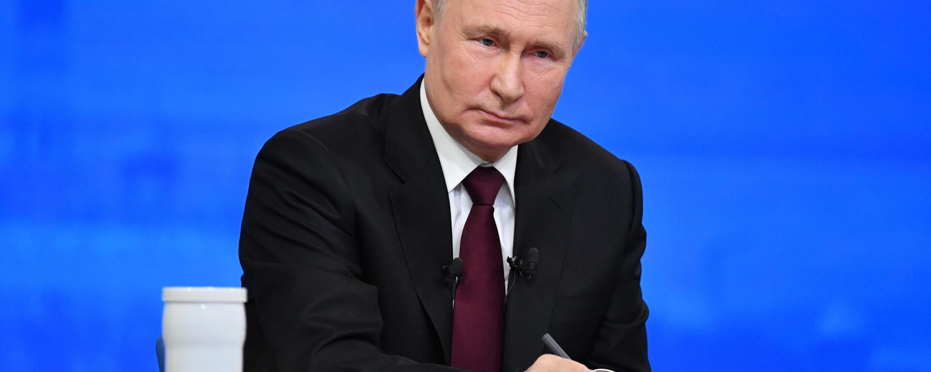 Vladimir Putin, presidente da Rússia, conduz linha direta anual com os cidadãos durante grande coletiva de imprensa com jornalistas, em 14 de dezembro de 2023 - Sputnik Brasil, 1920, 02.01.2024
