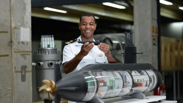 Projeto do submarino nuclear desenvolvido no Centro Tecnológico da Marinha em São Paulo. Brasil, 17 de novembro de 2022 - Sputnik Brasil