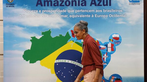 Ministra do Meio Ambiente e Mudança do Clima, Marina Silva, durante seminário que discute estratégias para a Amazônia Azul. Brasília, 25 de setembro de 2023 - Sputnik Brasil