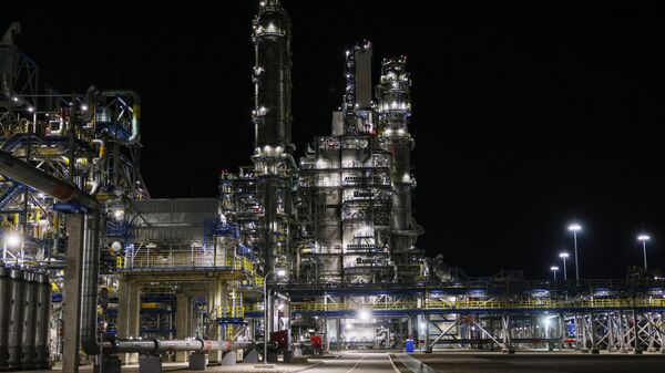 Fábrica de processamento de gás Amur, da Gazprom, perto da cidade de Svobodny. Região de Amur, Rússia, 13 de setembro de 2023 - Sputnik Brasil