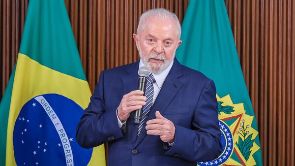 Presidente da República, Luiz Inácio Lula da Silva, durante reunião Ministerial, no Palácio do Planalto. Brasília, 20 de dezembro de 2023 - Sputnik Brasil