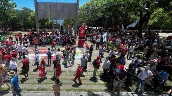 Ato celebrando a democracia no Recife, 8 de janeiro de 2024 - Sputnik Brasil