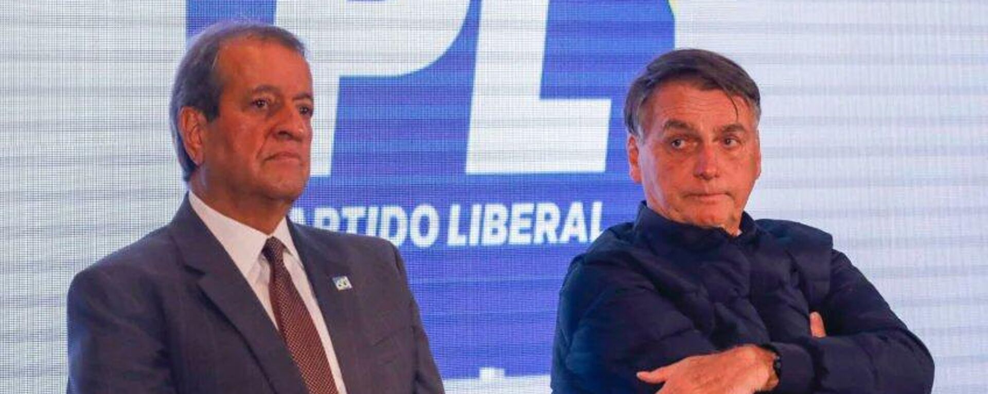 Valdemar Costa Neto, presidente do Partido Liberal (PL), e o ex-presidente Jair Bolsonaro - Sputnik Brasil, 1920, 16.01.2024