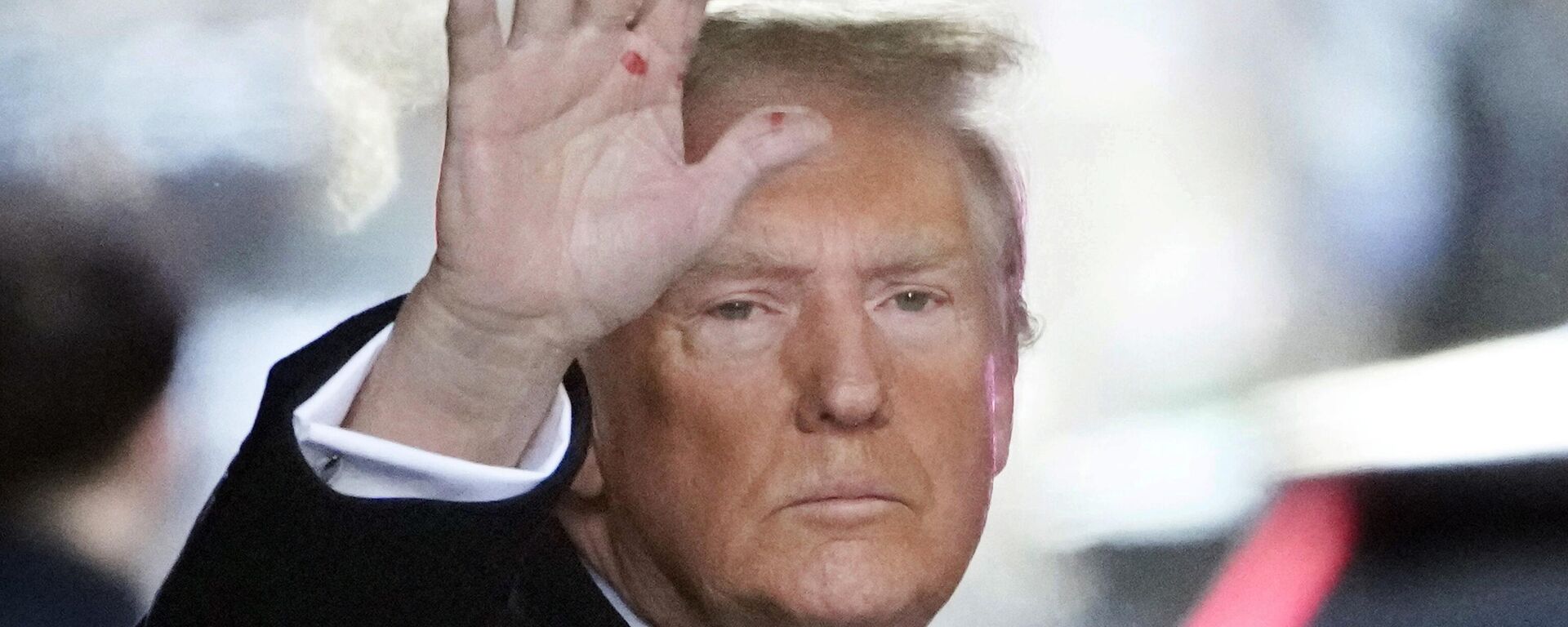 Ex-presidente Donald Trump durante rápida aparição antes de julgamento em Nova York. Estados Unidos, 17 de janeiro de 2024 - Sputnik Brasil, 1920, 17.01.2024