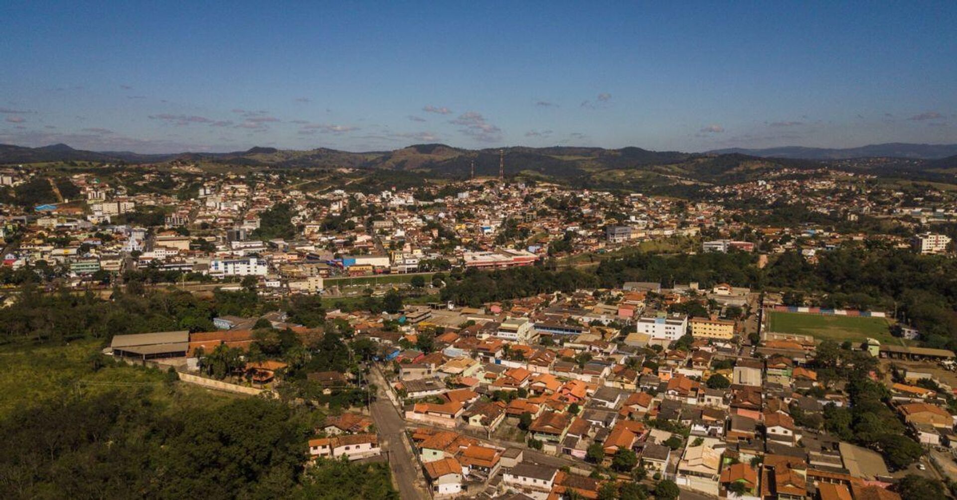 Vista área da cidade de Brumadinho, na Região Metropolitana de Belo Horizonte (MG) - Sputnik Brasil, 1920, 25.01.2024