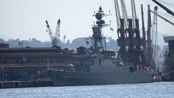 Navio militar IRIS Dena do Irã ancorado no Rio de Janeiro, Brasil, 2 de março de 2023 - Sputnik Brasil